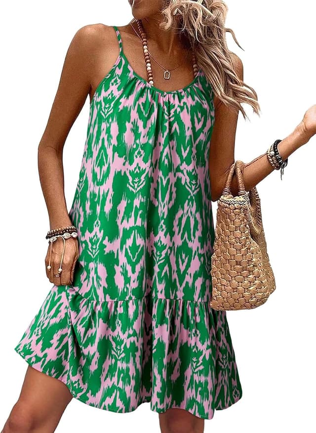 Detalle de Dokotoo summer dresses V-neck smocked