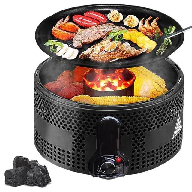 Detalle de Bonplus Grill Portátil barbacoa Sin humo 1 unidad