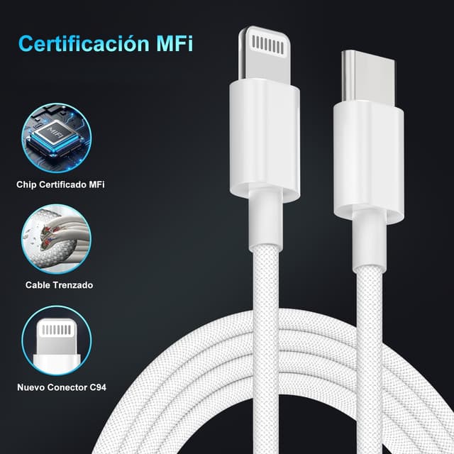 Thumbnail 4 de Cargador 25W USB-C con cable Lightning 1m