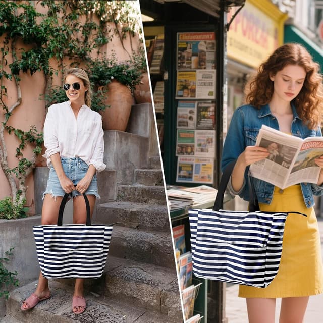 Thumbnail 6 de GTNCE Strandtasche Damen 45 x 36 x 17 cm