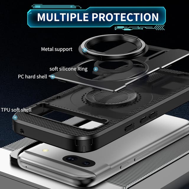 Detalle 2 de Tuvror Hülle Pixel 8A mit 360° Ring