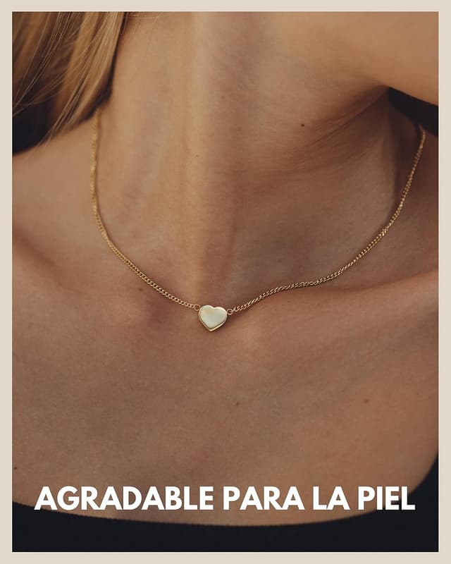 Detalle 2 de Good.Designs Collar corazón acero inoxidable