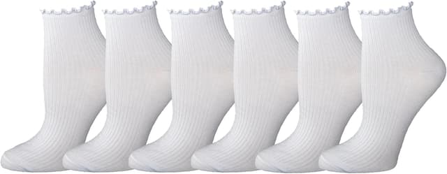 Thumbnail 6 de Amazon Essentials Damen-Knöchelsocken mit gekräuseltem Rand (6 Paar)