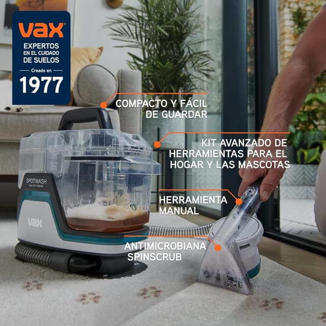 Detalle 2 de Vax SpotWash Duo Pet 🧼 Limpieza rápida de manchas y alfombras