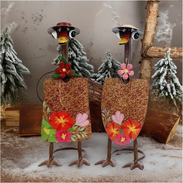 Thumbnail 6 de HONGLAND Metal Duck Garden Art 11in