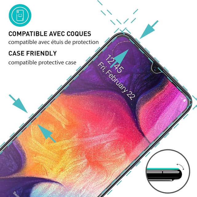 Detalle de smartect Verre Trempé pour Samsung Galaxy A50/A50s/M30s/M31/M21 (lot de 3) – Clarté “Clear”, 9H