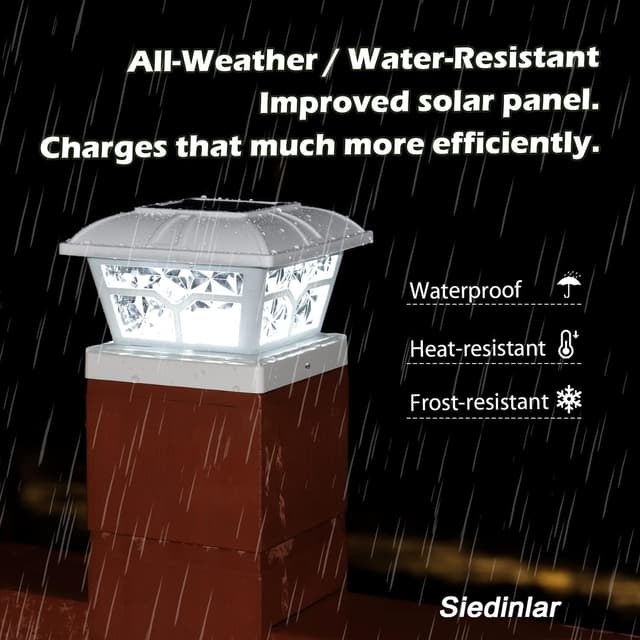 Thumbnail 4 de SIEDiNLAR Solar Post Cap Lights 4 Pack