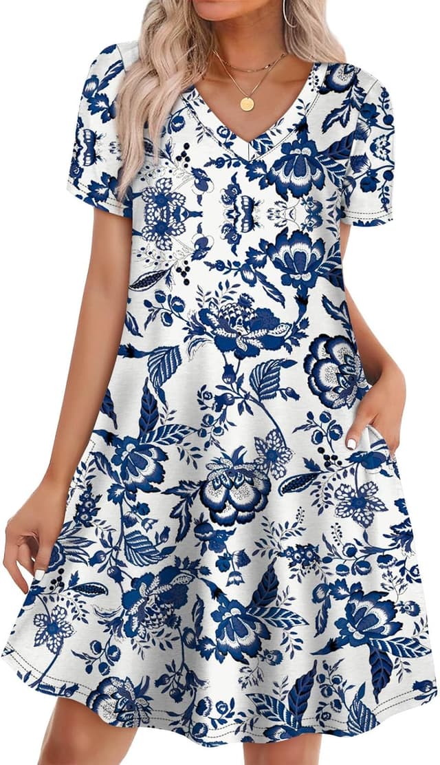 Thumbnail 4 de WIHOLL Dresses for Women T Shirt Dress S-4XL