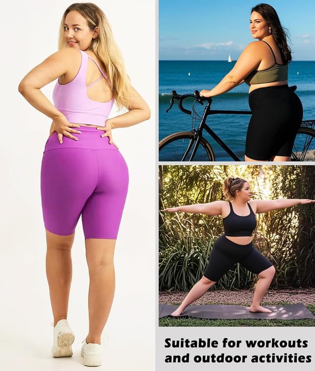 Detalle 2 de New Young 3 Pack Plus Size Biker Shorts