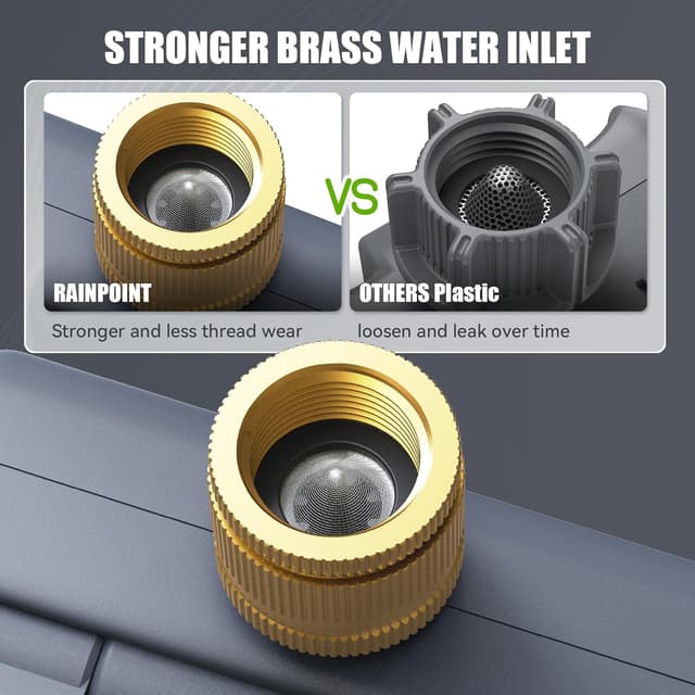 Detalle de RAINPOINT centralina irrigazione con ritardo pioggia, timer automatico/manuale e display LCD inclinabile (IP54)