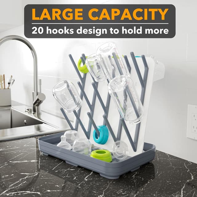 Thumbnail 1 de SpaceAid Baby Bottle Drying Rack 20 hooks