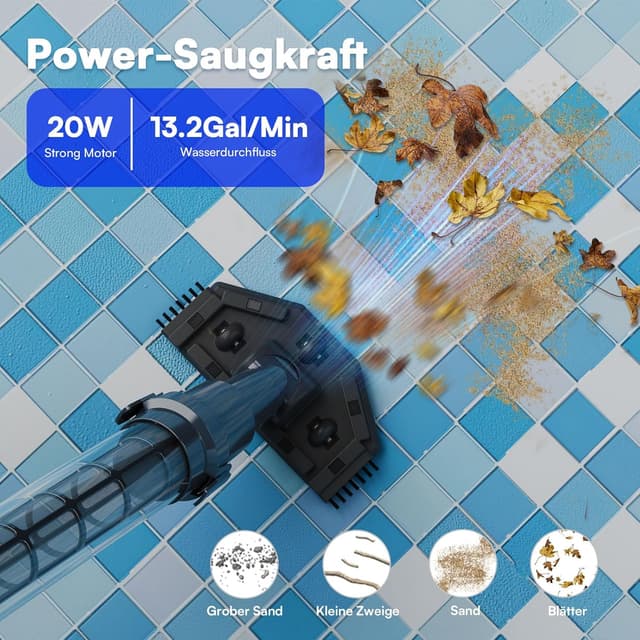 Detalle de Kabelloser Poolsauger 12 Gallonen/Min