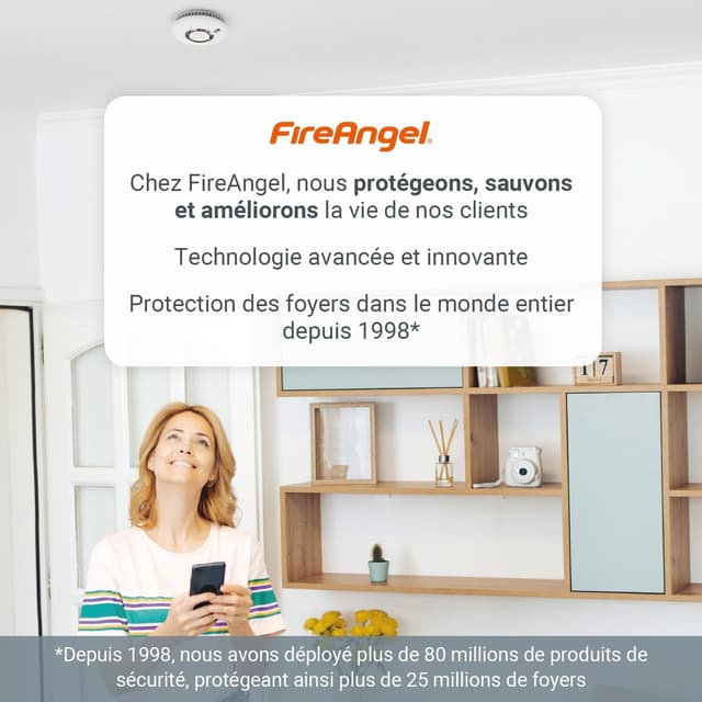 Thumbnail 6 de FireAngel FA6115-INT Détecteur de fumée 10 ans