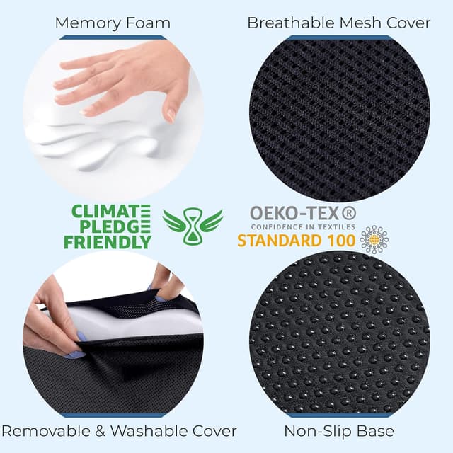 Thumbnail 6 de 5 Stars United ergonomic seat cushion 46 x 36 x 7.5 cm