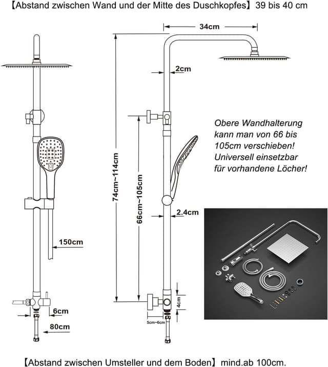 Thumbnail 5 de JOHO Colonna Doccia 20×20 cm Quadrato