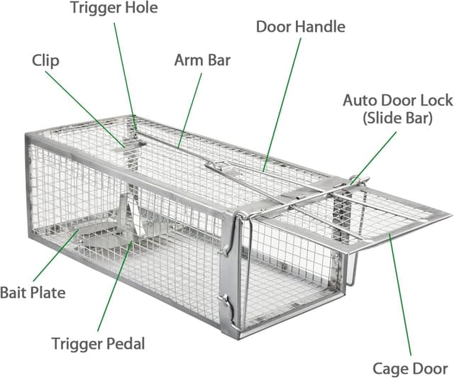 Thumbnail 3 de Anyhall 2-Pack Humane Live Mouse Cage Traps 🐭
