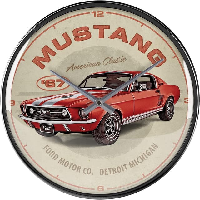 Detalle de Nostalgic-Art Horloge rétro Ford Mustang GT 1967