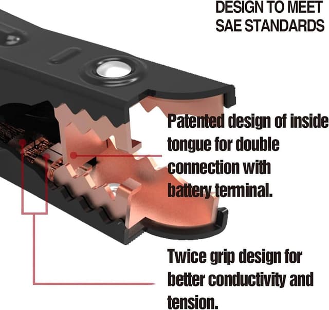 Thumbnail 1 de CARTMAN 4 Gauge 20 Ft Jumper Cables