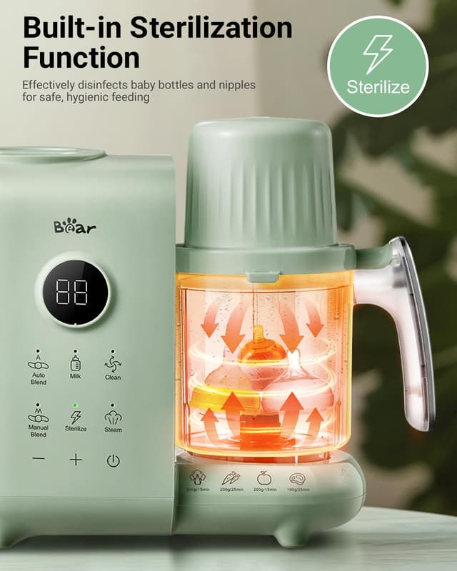 Thumbnail 6 de Bear Baby Food Blender with Two Layer Steam Baskets