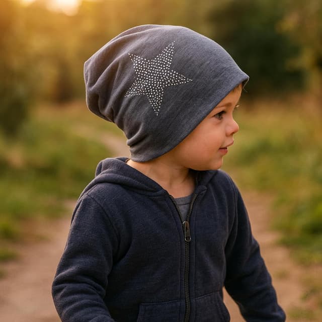 Thumbnail 1 de Miobo Slouch Beanie Mütze Baumwolle Strass