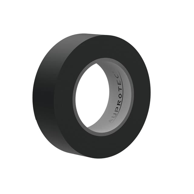 Detalle 2 de AUPROTEC 1 rotolo di nastro isolante VDE in PVC 15 mm x 10 m nero (DIN EN 60454-3-1)
