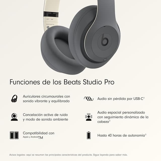 Detalle 2 de Beats Studio Pro auriculares inalámbricos con ANC