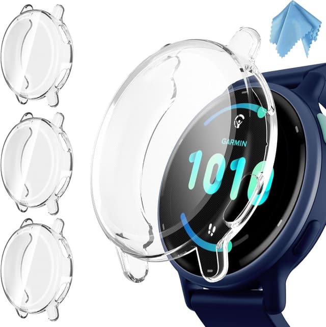 Detalle de Fintie 3-Pack Screen Protector for Garmin Vivoactive 5 with Soft TPU Full Cover