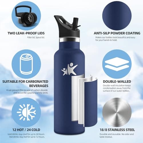 Detalle 2 de HoneyHolly Botella 500 ml termo acero inoxidable 🚰