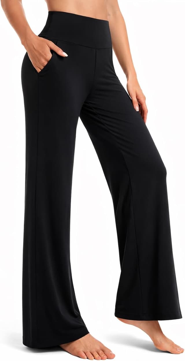 Detalle de BLONGW Yoga Pants Wide Leg Trousers