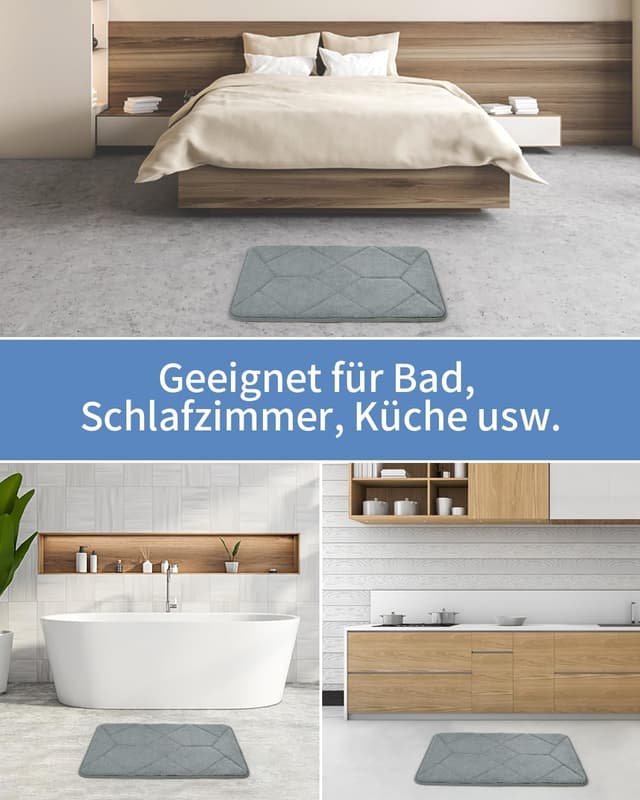 Thumbnail 6 de Cozary Alfombrilla de Baño Antideslizante 80x50 cm