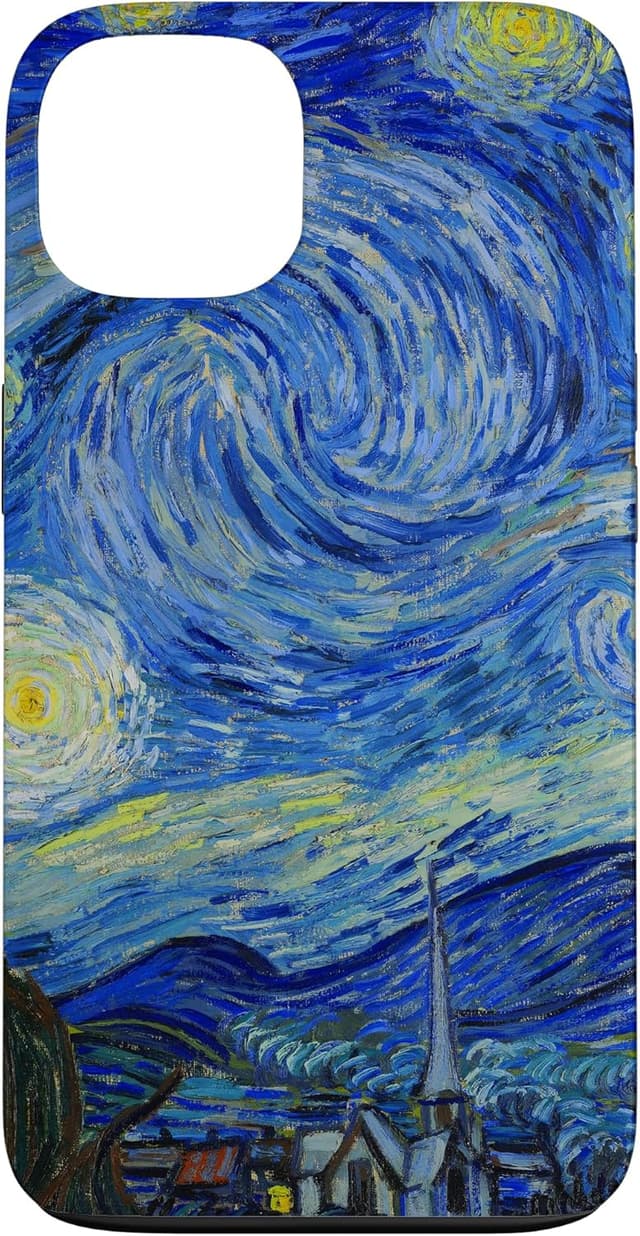 Detalle 2 de Custodia iPhone 14 Van Gogh La Notte Stellata