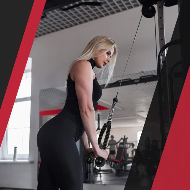 Detalle de Yes4All cavo di collegamento per tricipiti con pulegge (68,6 & 91,4 cm) e moschettone in acciaio