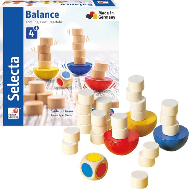 Thumbnail 1 de Selecta 63001 Balance Würfel- und Stapelspiel Holz