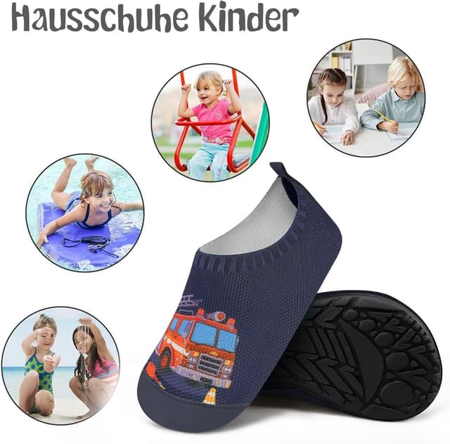 Thumbnail 6 de Kyopp Hausschuhe Kinder – atmungsaktive Rutschfest-Pantoffeln für Lauflern-Schuhe (Gr. 20–35)