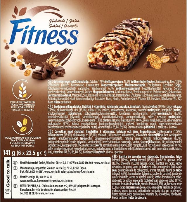 Thumbnail 4 de Nestlé Fitness Chocolate Barritas, Pack 48 Barritas 🍫