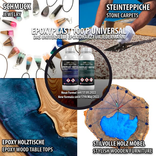 Detalle 2 de EpoxyPlast 9,0 KG Epoxidharz 2K Glasklar