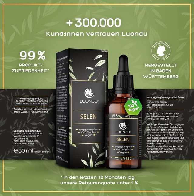 Detalle de Selen Tropfen 200 µg von Luondu