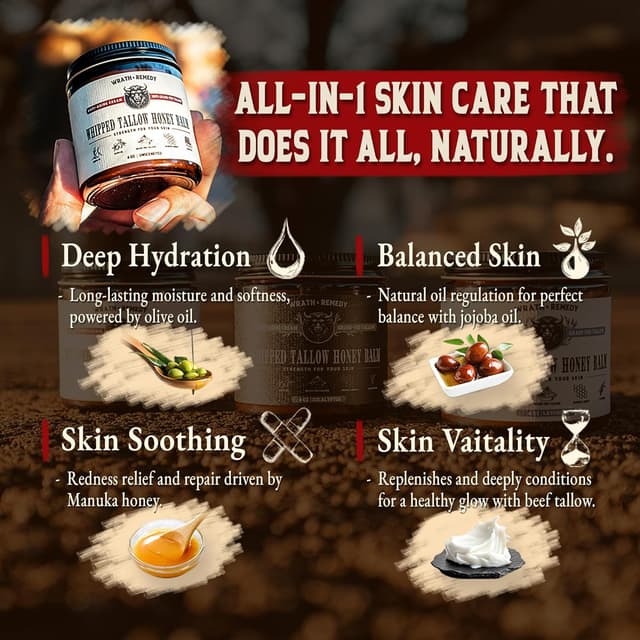 Detalle 2 de Organic Beef Tallow for Skin – 4 oz