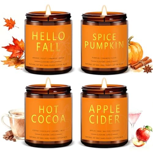 Detalle de Fall Candles Set 4-Pack ⚡
