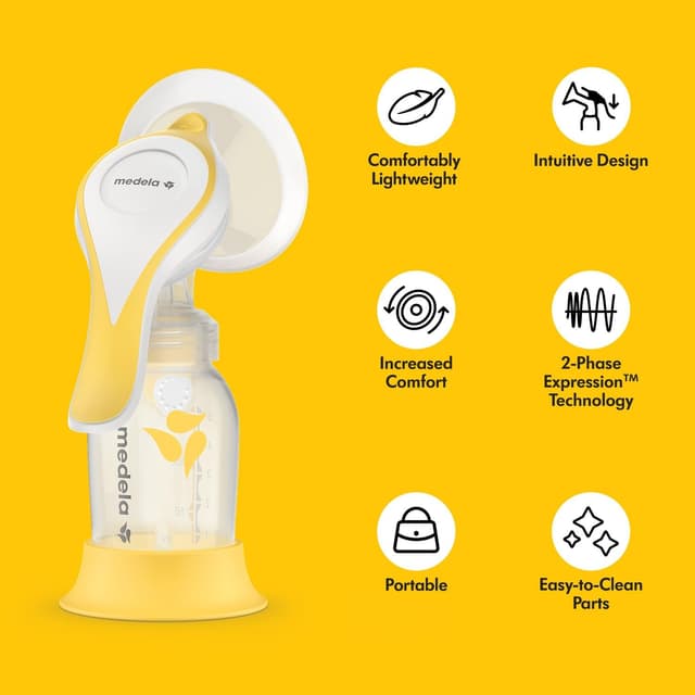 Detalle de Medela Harmony manual breast pump 150 ml