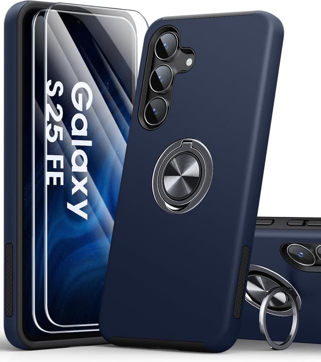 Detalle de AOUIA S25 FE Case 360° Ring Stand