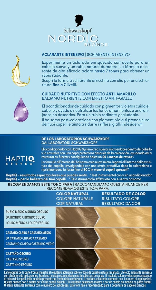 Detalle 2 de Schwarzkopf Nordic Blonde Décoloration 6 tons