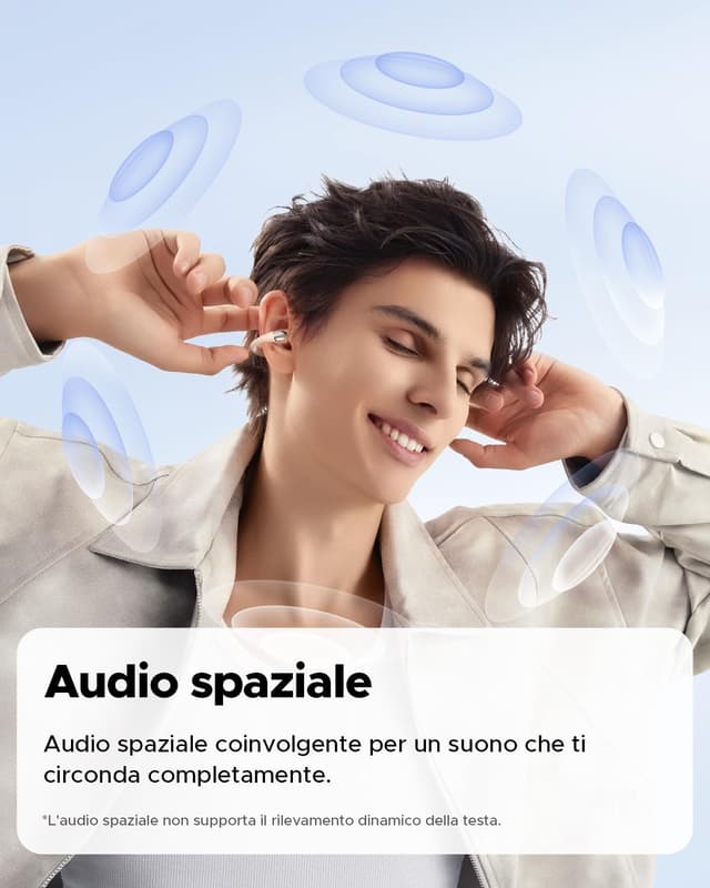 Detalle 2 de SoundPEATS Pearlclip Pro Cuffie Wireless 24 Ore