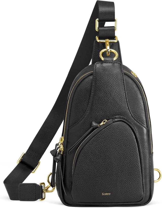 Detalle de Kattee Borsa a tracolla in pelle RFID piccola