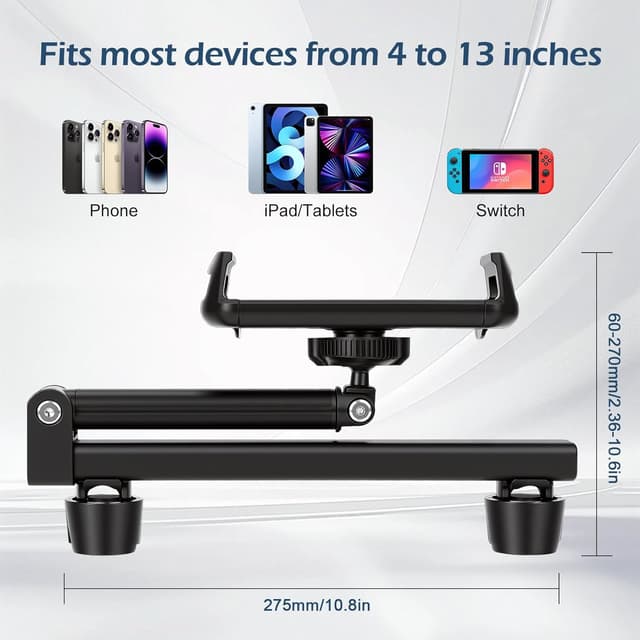 Detalle 2 de VINATO Soporte Tablet Coche iPad 360°