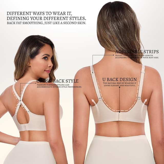 Thumbnail 4 de JOYTREE Glatter Damen BH Tiefen V-Ausschnitt