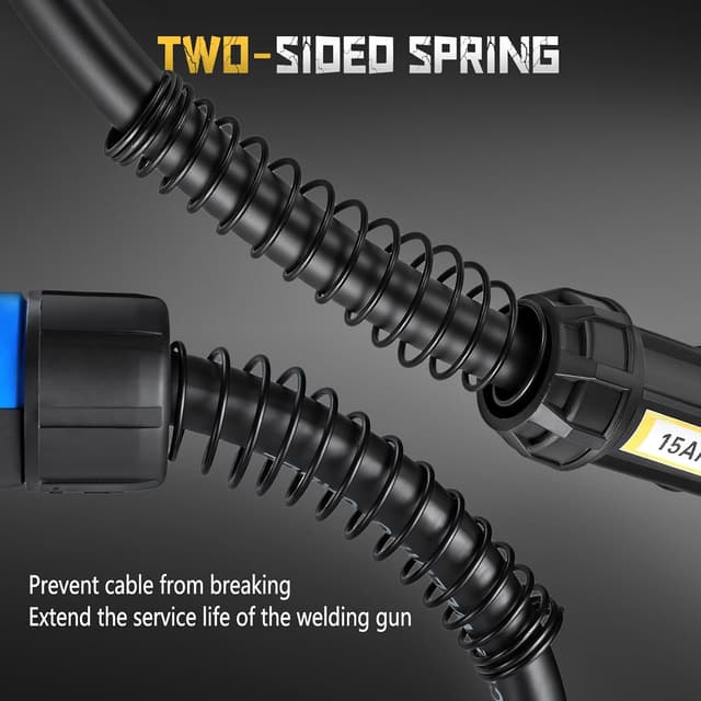 Detalle de BOSYTRO Torcia di Saldatura MIG/MAG MB15AK con filo 4 m e set da 22 pezzi