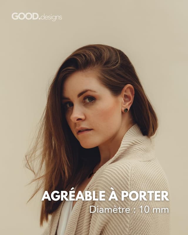 Thumbnail 4 de Boucles rondes minimalistes 18K or