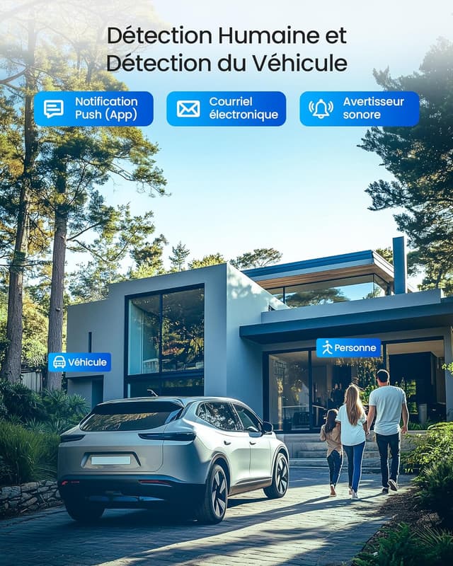 Thumbnail 2 de ZOSI 8CH 5MP 1TB DVR Kit caméra 360°
