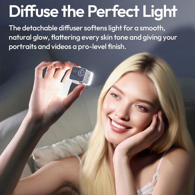 Detalle de ULANZI DG01 mini video light, 5600K